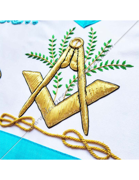 TRF012B-masonic-aprons-master-rite-french-groussier-rf-decorations-symbols-acacia-fm-square-compass-mallet-sword