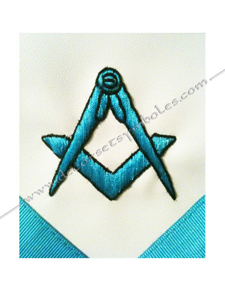TRF002B-masonic-aprons-french-groussier-rite-decorations-symbols-freemasonry-tools-worshipfull-fm-master-accessories