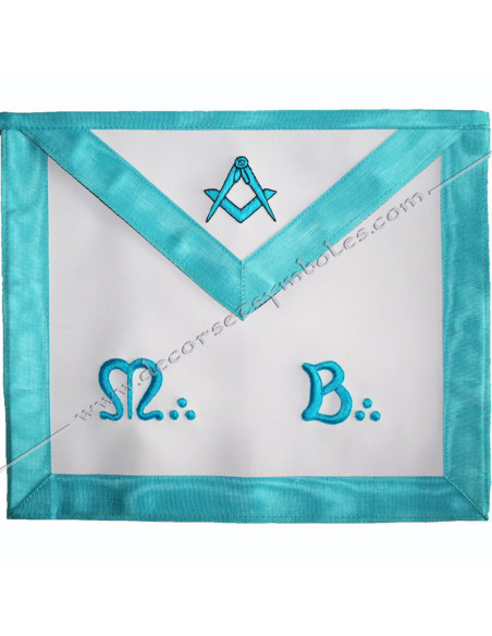 TRF002B-masonic-aprons-french-groussier-rite-decorations-symbols-freemasonry-tools-worshipfull-master-accessories-fm