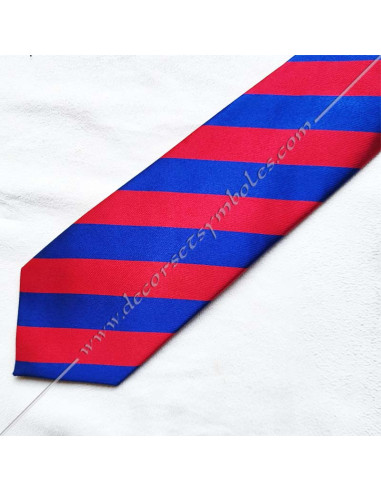 CVT045-cravates-maconniques-arche-royale-bleu-rouge-decors-cadeaux-fm-souvenirs-ceremonies-outils-accessoires-fm