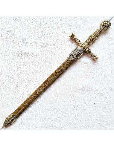 CFM030-coupes-papier-maconniques-epees-excalibur-roi-arthur-cadeaux-accessoires-fm-outils-decors-signes-gants-blancs