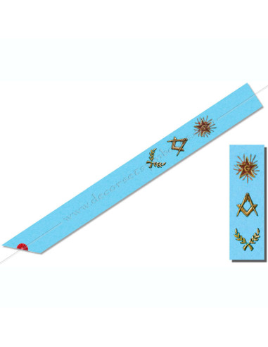 Masonic sash or harness of Master of the French Groussier Rite
