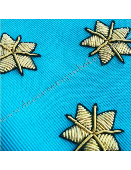 Masonic Cord of Master of the French Rite Groussier hand embroidered
