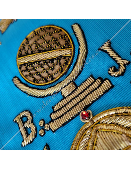 BRF046B-sash-ribbons-masonic-master-rite-french-groussier-decorations-symbols-gifts-fm-tools-accessories