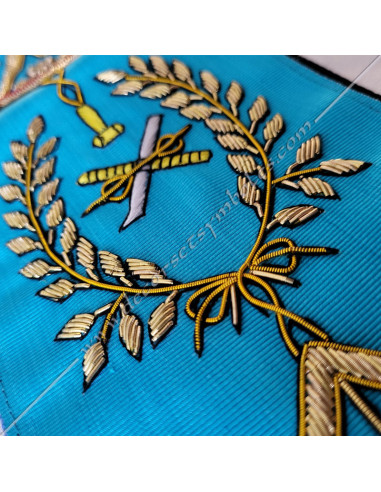 BRF046B-sash-ribbons-masonic-master-rite-french-groussier-decorations-symbols-fm-gifts-tools-accessories