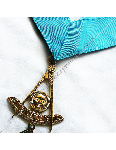VRF031B-collars-collerettes-ribbons-masonic-vmi-worshipful-master-installed-french-groussier-rite-symbols-fm-decorations
