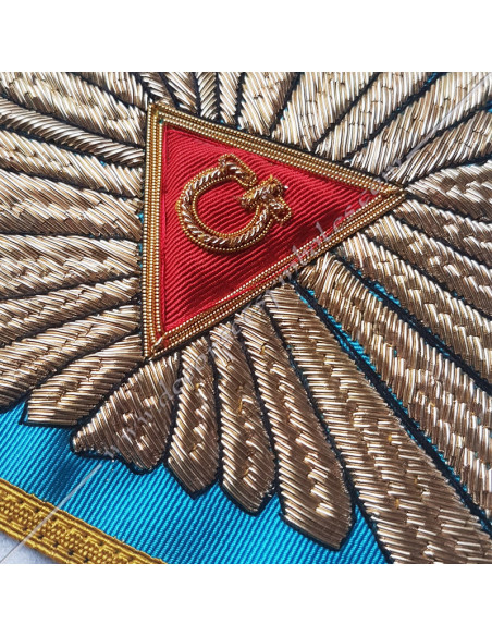 VRF0721B-masonic-collars-sashes-worshipful-past-master-honour-french-rite-groussier-banner-acacia-fm-branches-gifts