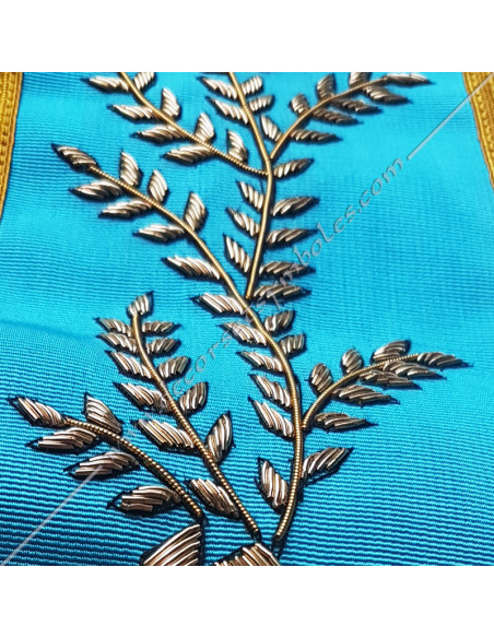VRF0721B-sautoirs-cordons-maconniques-venerable-passe-maitre-honneur-rite-francais-fm-groussier-banderole-acacia-branches