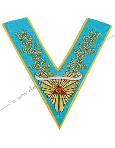 VRF0721B-masonic-collars-sashes-worshipful-past-master-honour-french-rite-groussier-banner-acacia-branches-gifts-fm