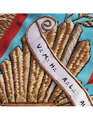 Personalized Masonic Banner for Whorshipful or Officer collar