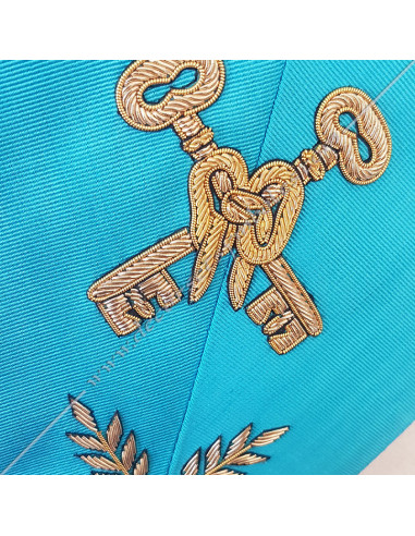 SRF001B-masonic-collars-sashes-officers-treasurers-french-rite-groussier-acacia-keys-accessories-fm-tools
