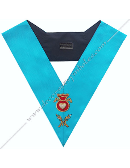 SRF003B-sautoirs-maconniques-officiers-hospitaliers-cordons-rite-francais-groussier-sac-tronc-bienfaisance-accessoires-loges-fm