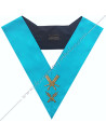 SRF004B-officers-secretaries-collars-masonic-french-groussier-rite-lodges-rituals-tools-accessories-turquoise-gifts-fm