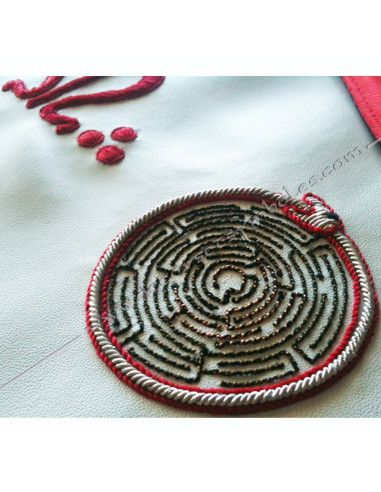 TRA042R-masonic-worshipful-aprons-masters-labyrinth-ouroboros-aasr-decorations-fm-jewels-reaa-gold-tools