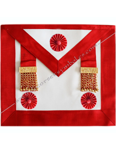 TRA049R-masters-aprons-scotish-reaa-roundels-rosettes-red-breloques-pendants-pampilles-masonic-gold-fm