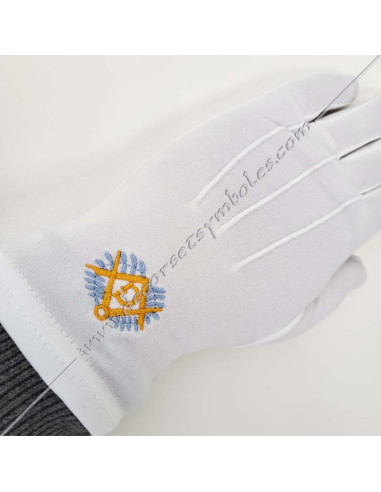 GCB100-gants-blancs-maconniques-brodes-equerres-compass-acacia-bleu-ciel-fm-couronnes-accessoires-cadeaux