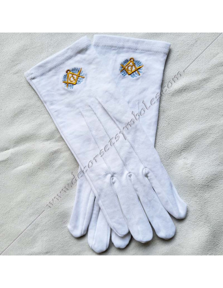 GCB100-gants-blancs-maconniques-brodes-equerres-compass-acacia-bleu-ciel-couronnes-fm-accessoires-cadeaux