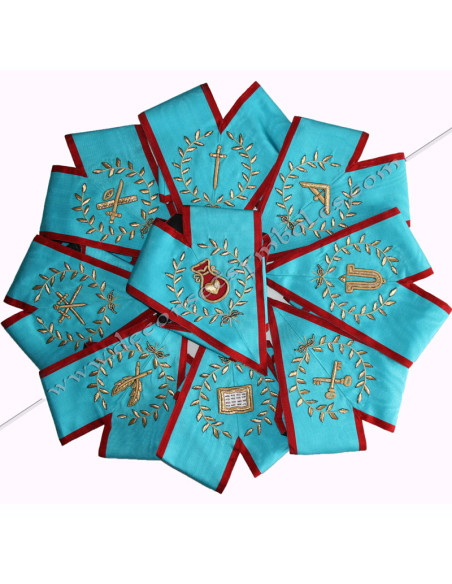 ENSREA209R-pack-sets-9-noine-collars-sashes-masonic-officers-lodges-aasr-ceremonies-decorations-fm