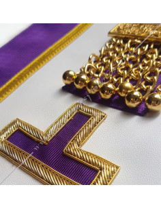 Masonic Apron Venerable Master Rite Memphis Misraim purple 2