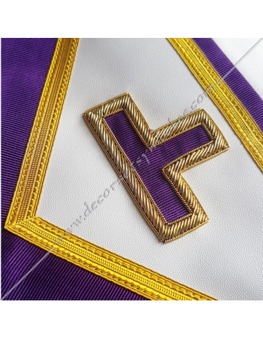 Masonic Apron Venerable Master Rite Memphis Misraim purple