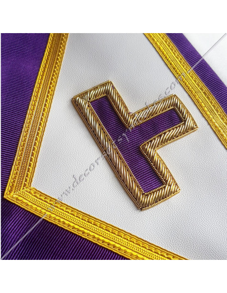 Masonic Apron Venerable Master Rite Memphis Misraim purple