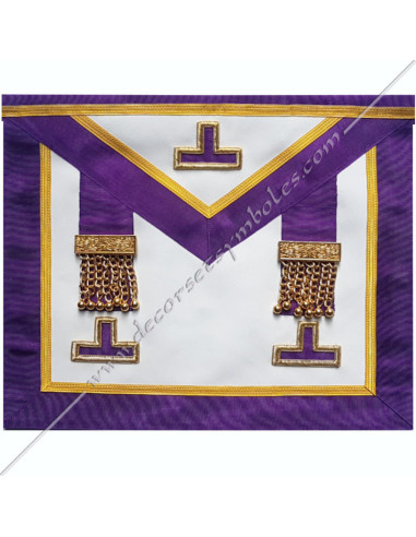 Masonic Apron Venerable Master Rite Memphis Misraim purple