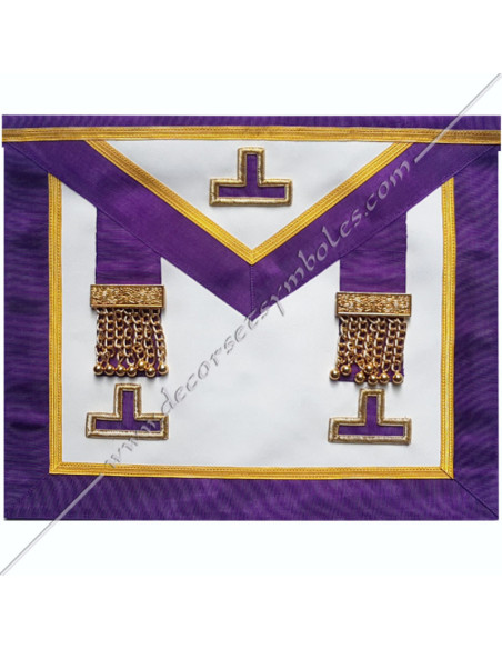 Masonic Apron Venerable Master Rite Memphis Misraim purple