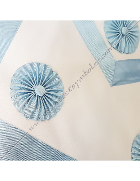 TRE020C-3-blue-rosettes-aprons-master-french-modern-rer-philosophical-decorations-masonic-fm-accessories