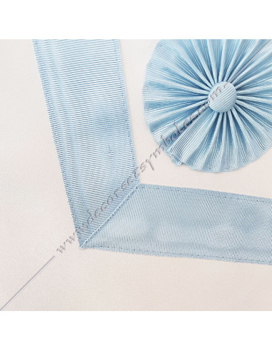 TRE020C-3-blue-rosettes-aprons-master-french-modern-rer-philosophical-decorations-fm-masonic-accessories