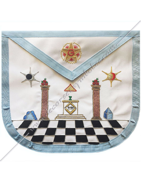 TRFM038C-mosaic-pavement-masonic-aprons-masters-french-modern-decorations-lodges-columns-moon-sun-fm
