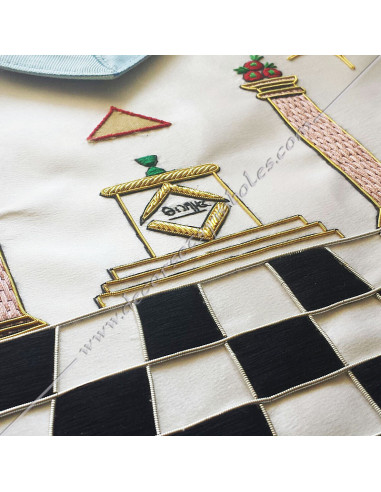 TRFM038C-mosaic-pavement-masonic-aprons-masters-french-modern-decorations-lodges-columns-moon-fm-sun