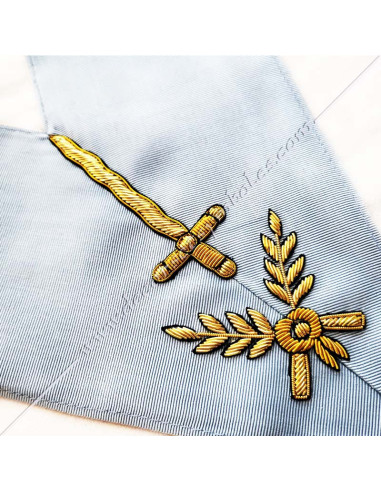 SRFM010C-roofer-masonic-collars-sashes-french-modern-philosophical-sword-acacia-branches-fm-tools