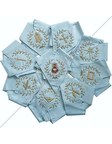 ENSRFM209C-nine-collars-sets-packs-officers-sashes-masonic-french-modern-philosophical-lodges-tools