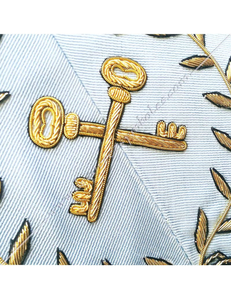 SRFM011C-treasurer-masonic-collars-sashes-officiers-french-modern-accessories-lodges-tools-fm-jewels