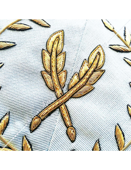 SRFM014C-secretaries-masonic-collars-officers-sashes-ribbons-feathers-french-modern-acacia-fm-tools