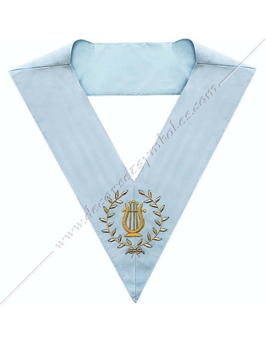 SRFM072C-music-masters-sashes-masonic-officers-collars-modern-french-lyres-gloves-jewels-tools-fm