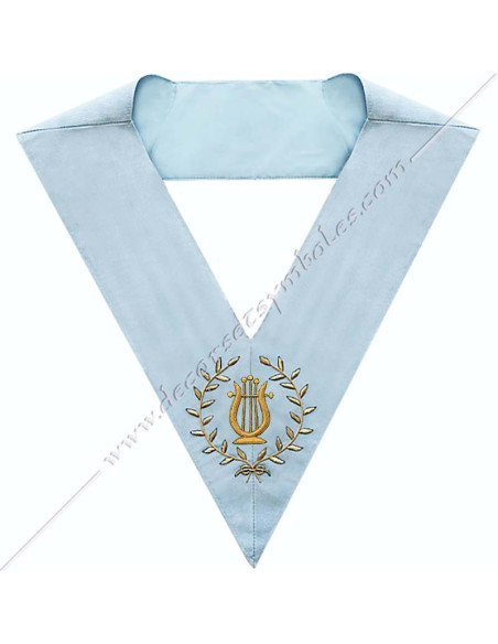SRFM072C-music-masters-sashes-masonic-officers-collars-modern-french-lyres-gloves-jewels-tools-fm