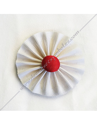 ACC024-cocardes-rosettes-blanches-bouton-rouge-rer-ecossais-rectifie-cbcs-ecuyer-novice-decors-maconniques-mesa-fm