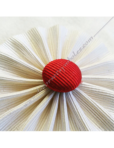 ACC024-cocardes-rosettes-blanches-bouton-rouge-rer-ecossais-rectifie-cbcs-ecuyer-novice-decors-maconniques-fm-mesa