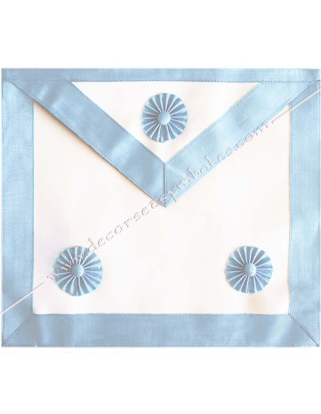 TRE020C-3-blue-rosettes-aprons-master-french-modern-rer-philosophical-decorations-masonic-accessories-fm