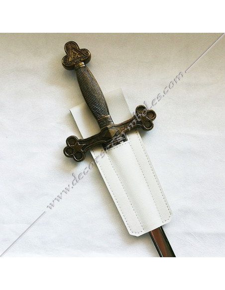 BAU110-harnesses-leather-white-black-rer-templar-belt-masonic-orders-interiors-accessories-swords-dagger-fm
