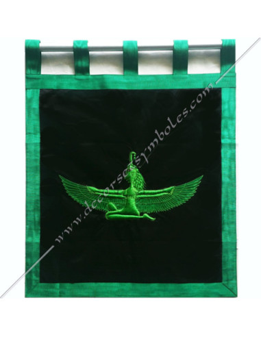 HRM056-goe-bannieres-maconniques-27e-degre-grands-ordres-egyptiens-patriarches-isis-memphis-misraim-decors-loges-fm