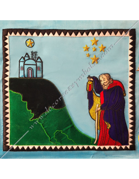 BAN020-maconic-banner-lodges-peronnalized-white-masonry-decorations-symbols-signs-hand-embroderies-fm-royal-art