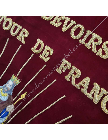 BAN050-colours-banners-masnnics-companions-tour-france-decorations-fm-tools-accessories-gloves-jewels