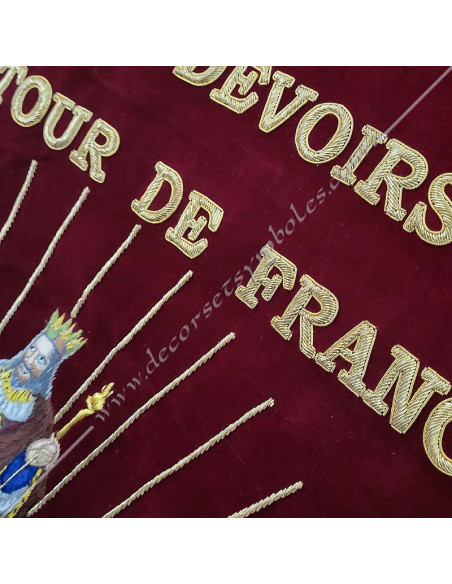 BAN050-colours-banners-masnnics-companions-tour-france-decorations-fm-tools-accessories-gloves-jewels