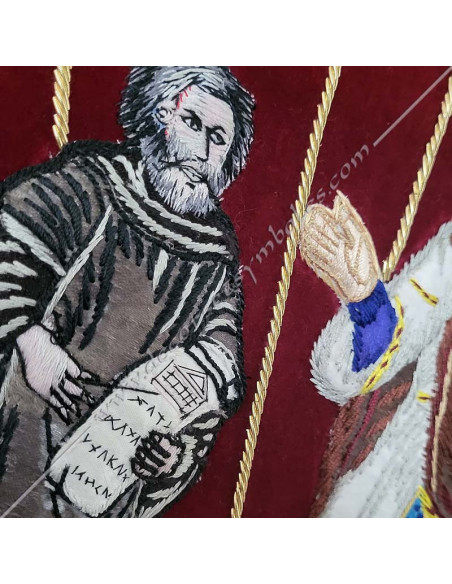 BAN050-colours-banners-masnnics-companions-tour-france-fm-decorations-tools-accessories-gloves-jewels