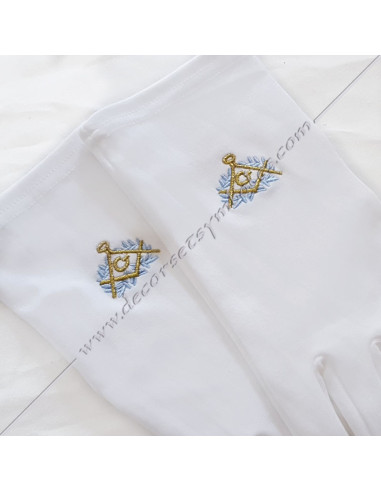 GCB070-white-masonic-gloves-embroideries-square-compass-gold-acacia-blue-ceremony-clothes-cotton-nylon-fm