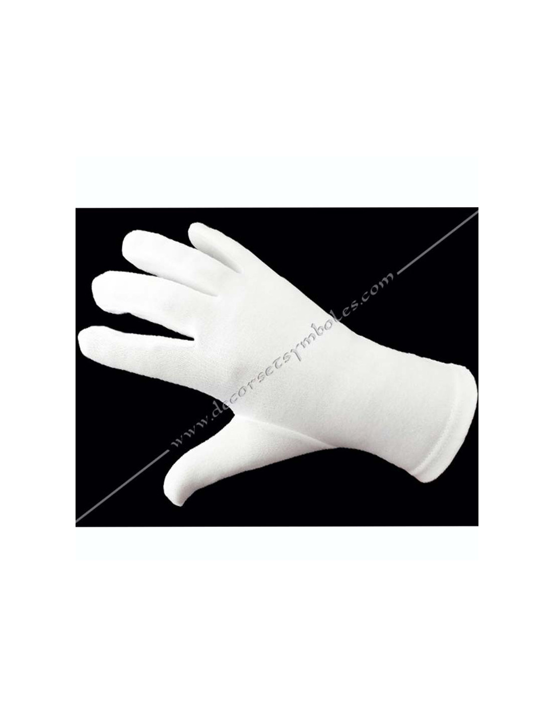 Gants Maçonniques En Coton Blanc Uni - Confortables, Respirants, Lavables En Machine (taille Universelle)