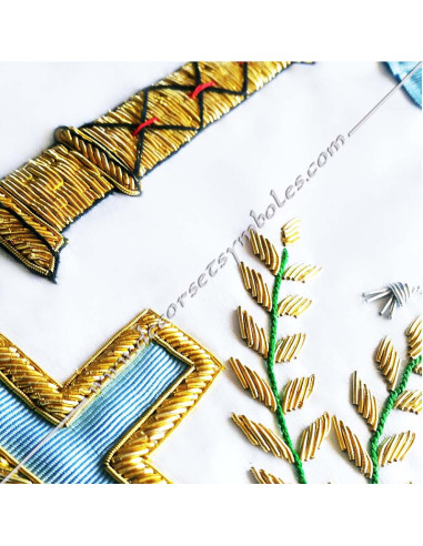 TRFT050C-french-traditionnal-aprons-worshipfuls-masters-decorations-fm-masonic-meetings-ceremonies-symbols