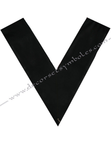 SRFT004C-officers-secretaries-traditional-french-collars-sashes-masonic-ribbons-fm-acacia-feathers-tools